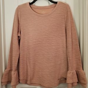 St. John's Bay light pink long sleeve sweater